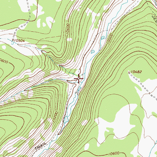 Topographic Map of Nutras Creek, CO