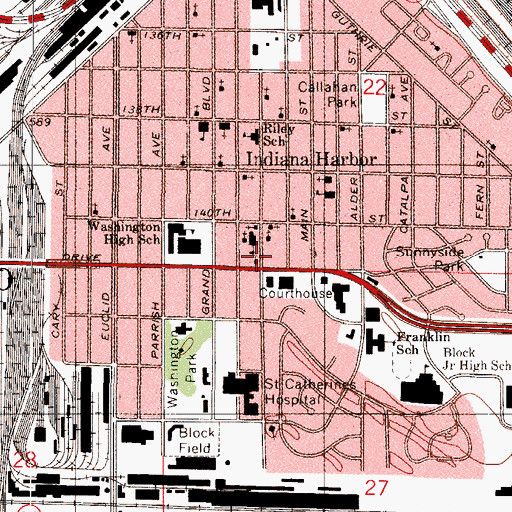 Topographic Map of Saints Peter and Paul Eastern Rite Church, IN