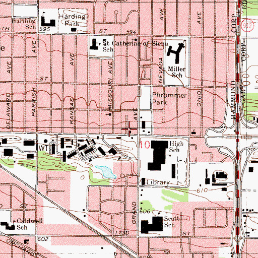 Topographic Map of Briar East Baptist Church, IN