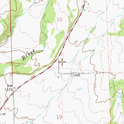 Topographic Map of KLLV-AM (Breen), CO
