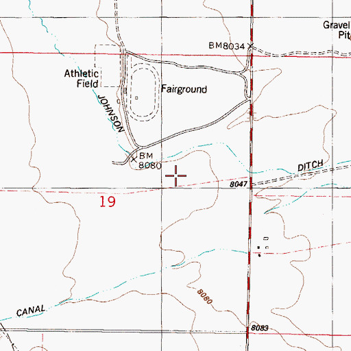 Topographic Map of KDMN-AM (Buena Vista), CO