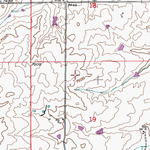 Topographic Map of KSSS-AM (Colorado Springs), CO