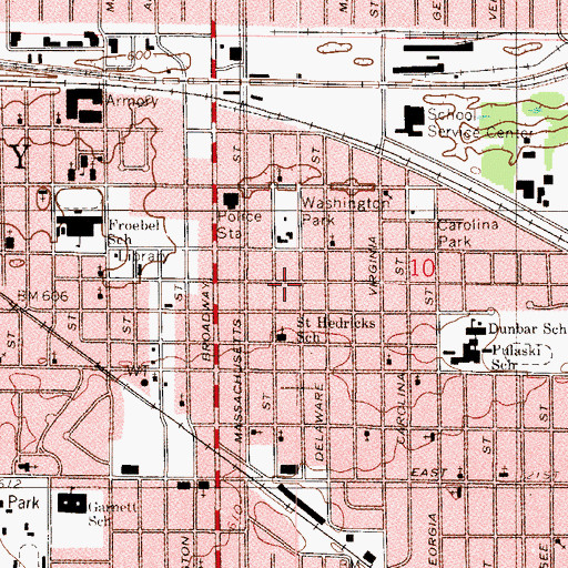 Topographic Map of Dompolski Polish Home Clubhouse, IN
