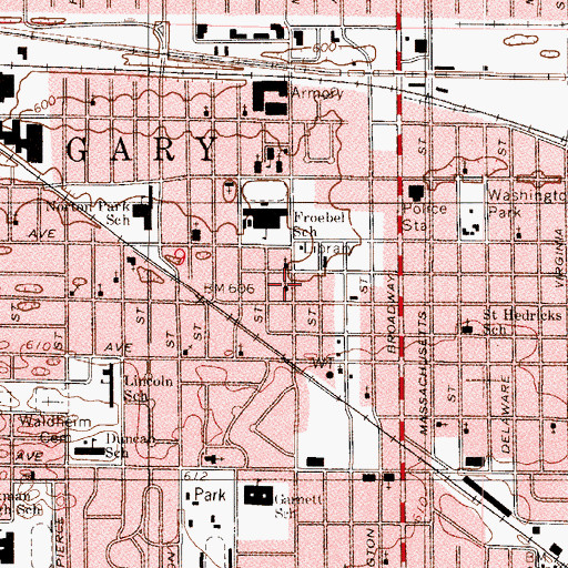Topographic Map of Carter Chapel Christian Methodist Episcopal Church, IN