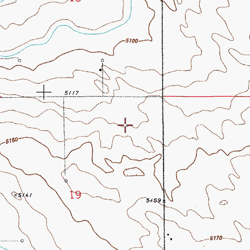Topographic Map of KMVP-AM (Commerce City), CO