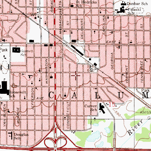 Topographic Map of Providence Church, IN