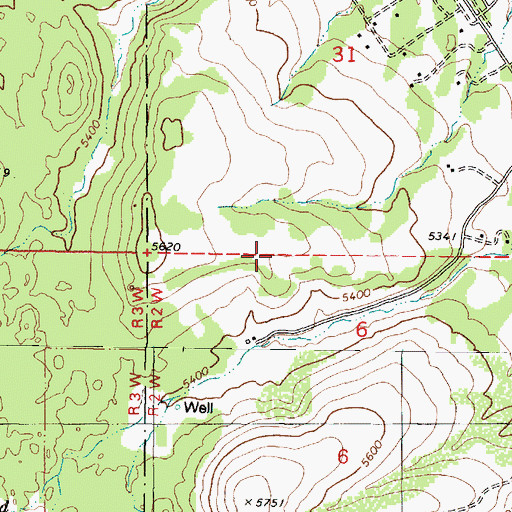 Topographic Map of Lon Stringfield Ranch, AZ