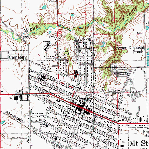 Topographic Map of North Grade School, IL