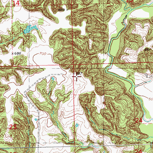 Topographic Map of White Oak Springs (historical), IL