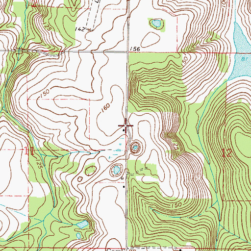 Topographic Map of Davis Family Cemetery, FL
