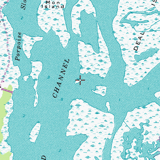 Topographic Map of Little Perch Island, NC