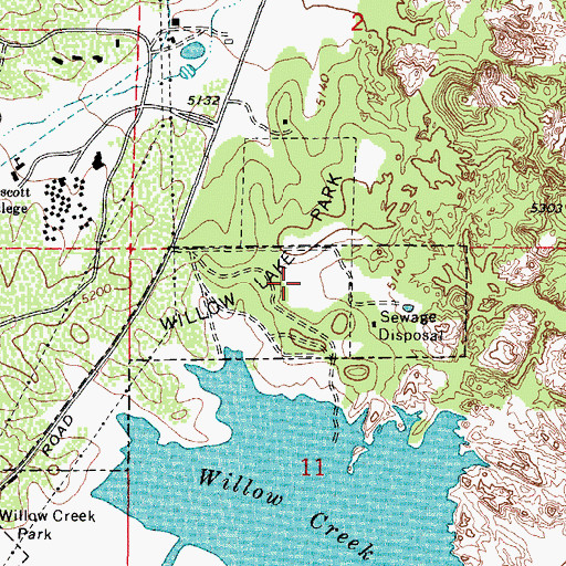 Topographic Map of Heritage Park, AZ