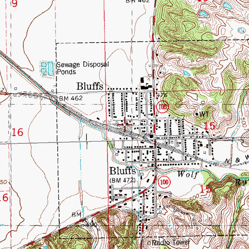 Topographic Map of Saint Patrick Catholic Church, IL