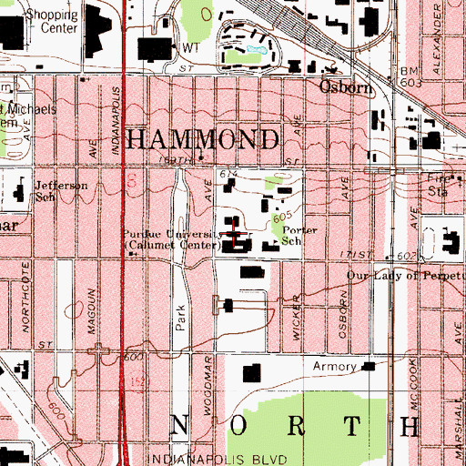 Topographic Map of Gyte Annex, IN