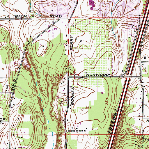 Topographic Map of Victoria Woods Natural Area, OR