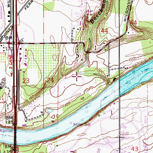 Topographic Map of Memorial City Park, OR