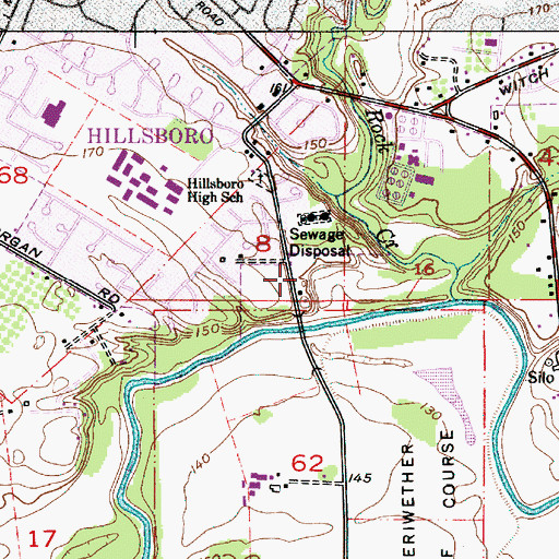 Topographic Map of Rood Bridge Park, OR