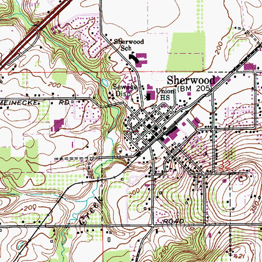 Topographic Map of Veterans Memorial City Park, OR