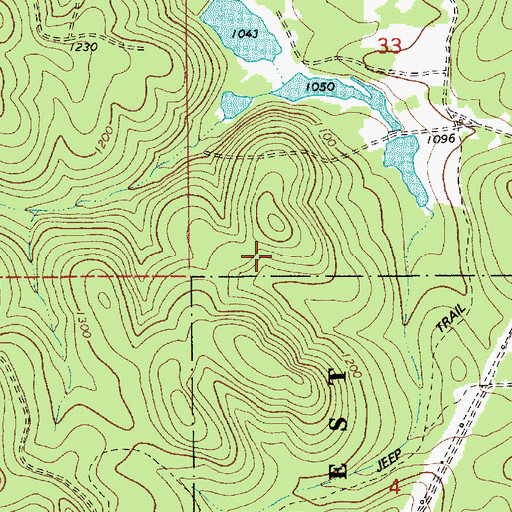 Topographic Map of Chandler Nature Park, OR