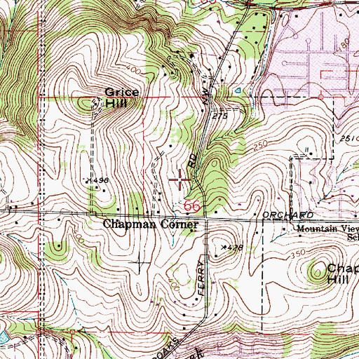 Topographic Map of Straub Nature Park Park, OR