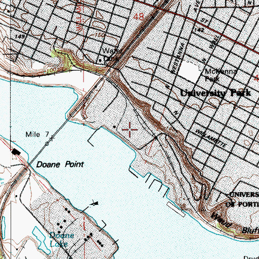 Topographic Map of Harbor View City Park, OR
