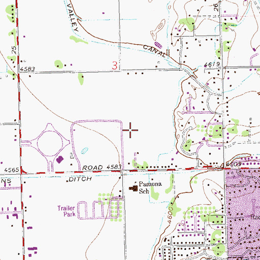 Topographic Map of KEXO-AM (Grand Junction), CO