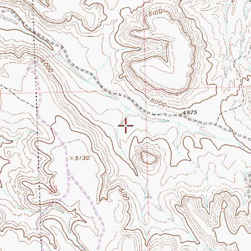 Topographic Map of KMIY-AM (Grand Junction), CO