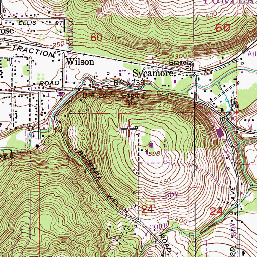 Topographic Map of Clatsop Butte City Park, OR