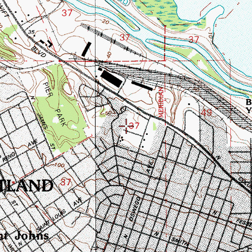 Topographic Map of Johnswood Property, OR