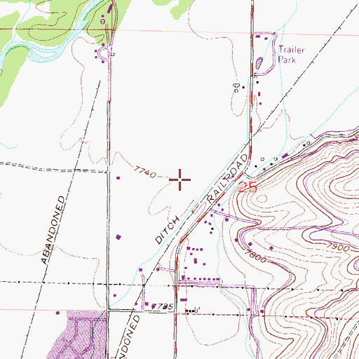 Topographic Map of KGUC-AM (Gunnison), CO