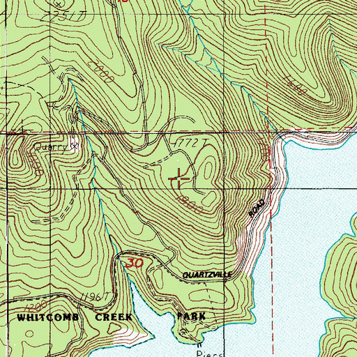 Topographic Map of Lynchwood City Park, OR