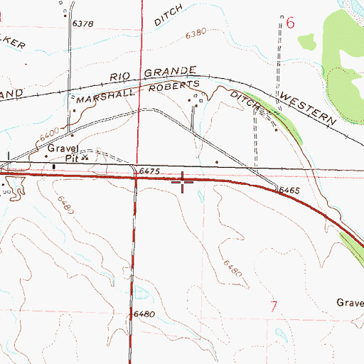 Topographic Map of KKMX-AM (Hayden), CO
