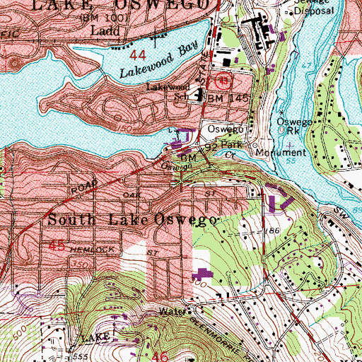 Topographic Map of Ellen R Burgess Nature Preserve, OR