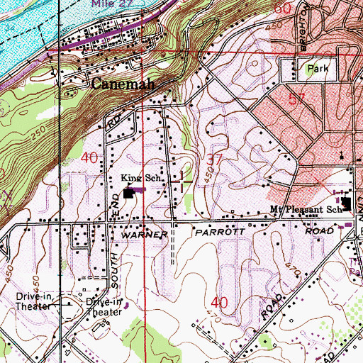 Topographic Map of Hartke City Park, OR