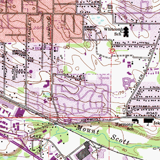 Topographic Map of Furnberg Park, OR
