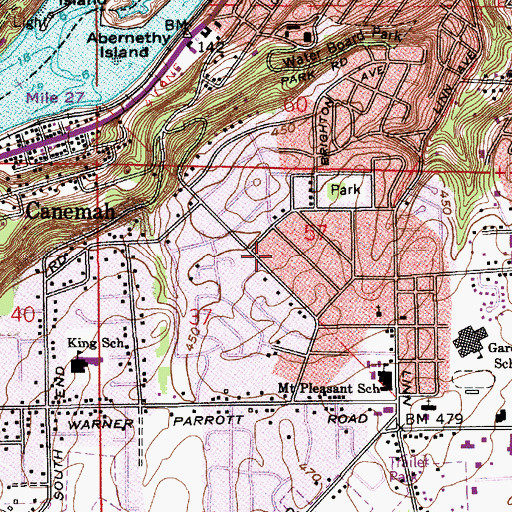 Topographic Map of North Clackamas Park, OR