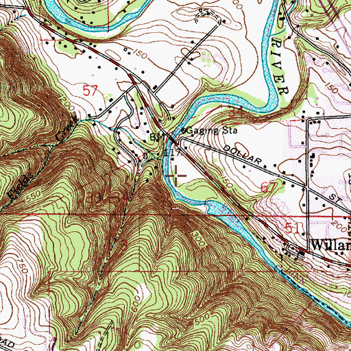 Topographic Map of Fields Bridge Park, OR