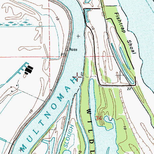 Topographic Map of Gilbert River Boat Ramp, OR