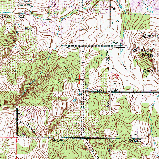 Topographic Map of Aspen Crest Park, OR