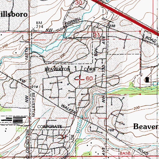 Topographic Map of Autumn Ridge Park, OR