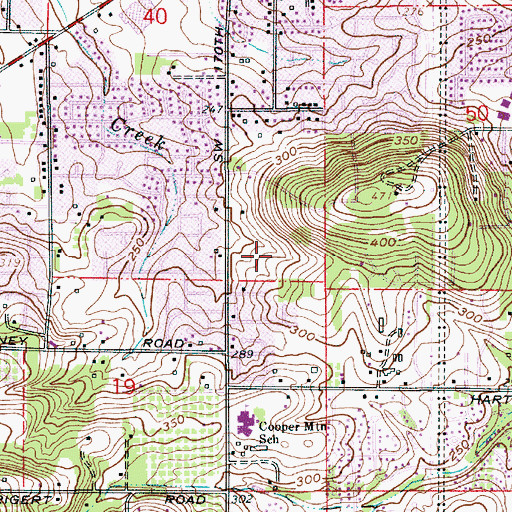 Topographic Map of Burntwood West Upper Park, OR