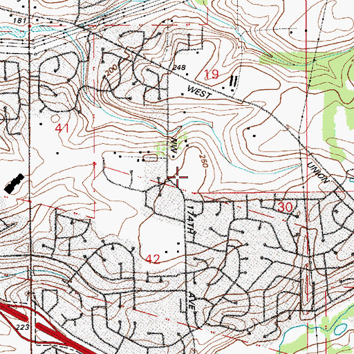 Topographic Map of Georgw W Otten Park, OR