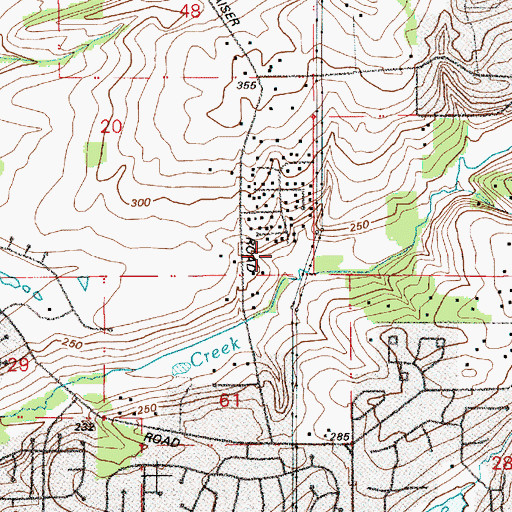 Topographic Map of Kaiser Ridge Powerline Park, OR