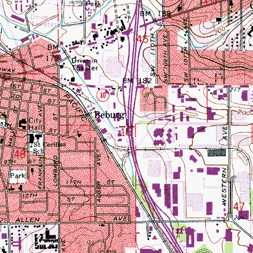 Topographic Map of Little People Park, OR