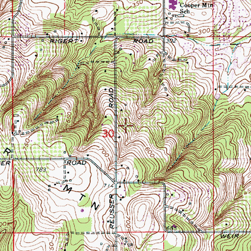 Topographic Map of Madrona Heights Park, OR