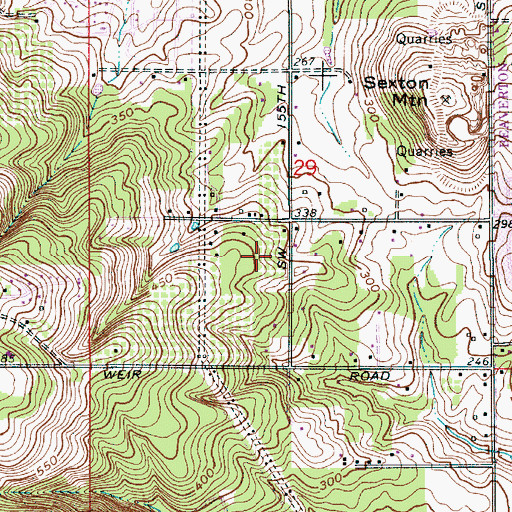 Topographic Map of Mora Park, OR