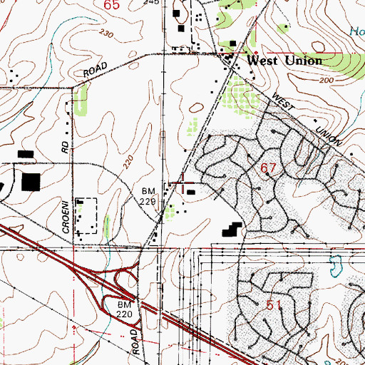Topographic Map of Rock Creek Landing Park, OR