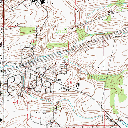 Topographic Map of Serah Lindsay Park, OR