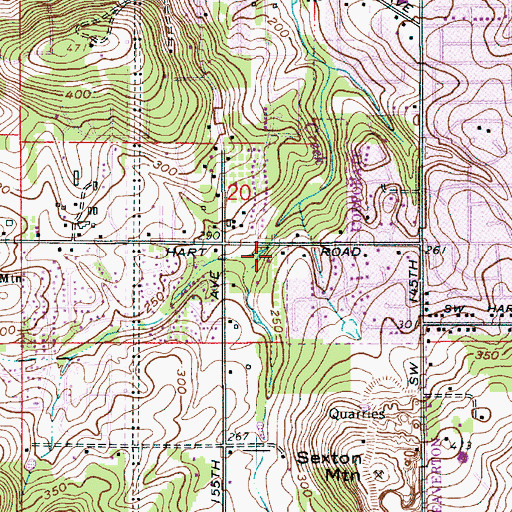 Topographic Map of Spruce Woods Park, OR