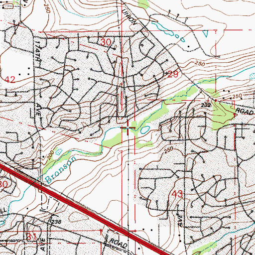 Topographic Map of Spyglass Park, OR